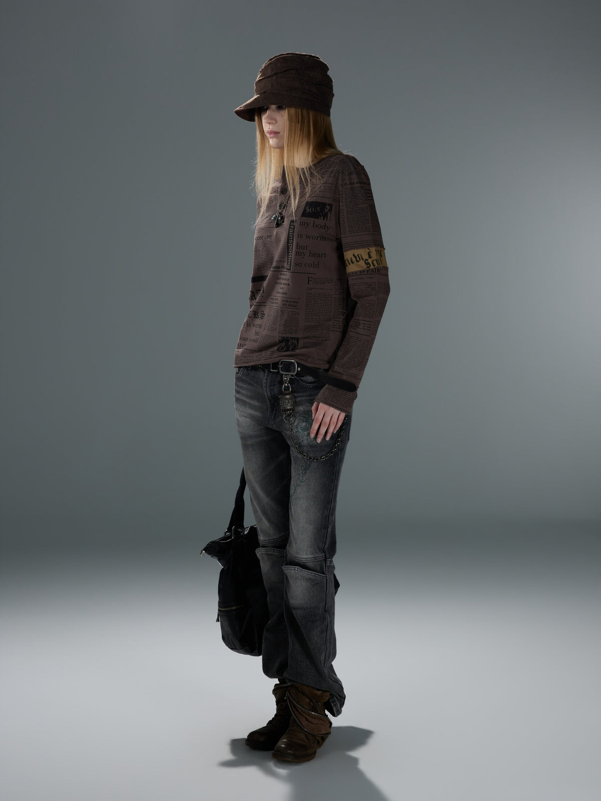 Choose LIFE Newspaper-Print Henley — image 5