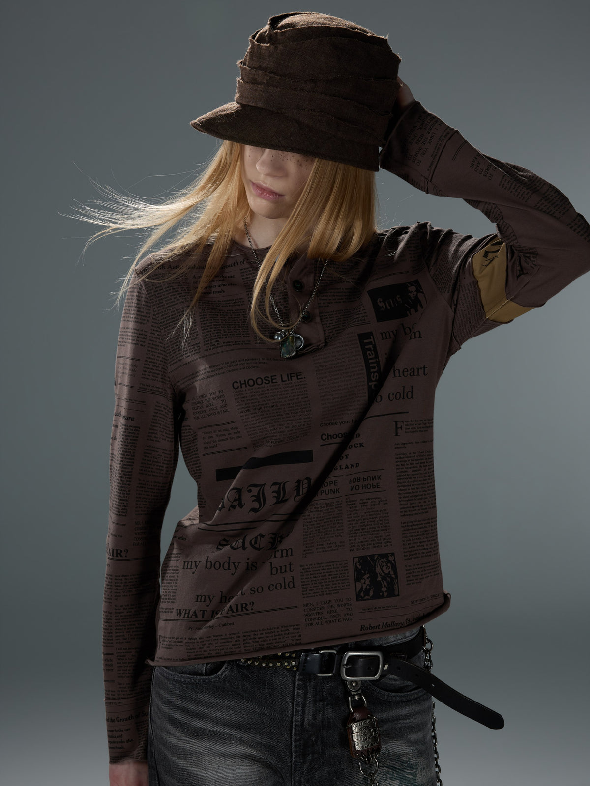 Choose LIFE Newspaper-Print Henley — image 7