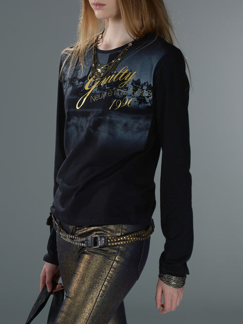 City Reflection Foil-Print Long Sleeve — image 6