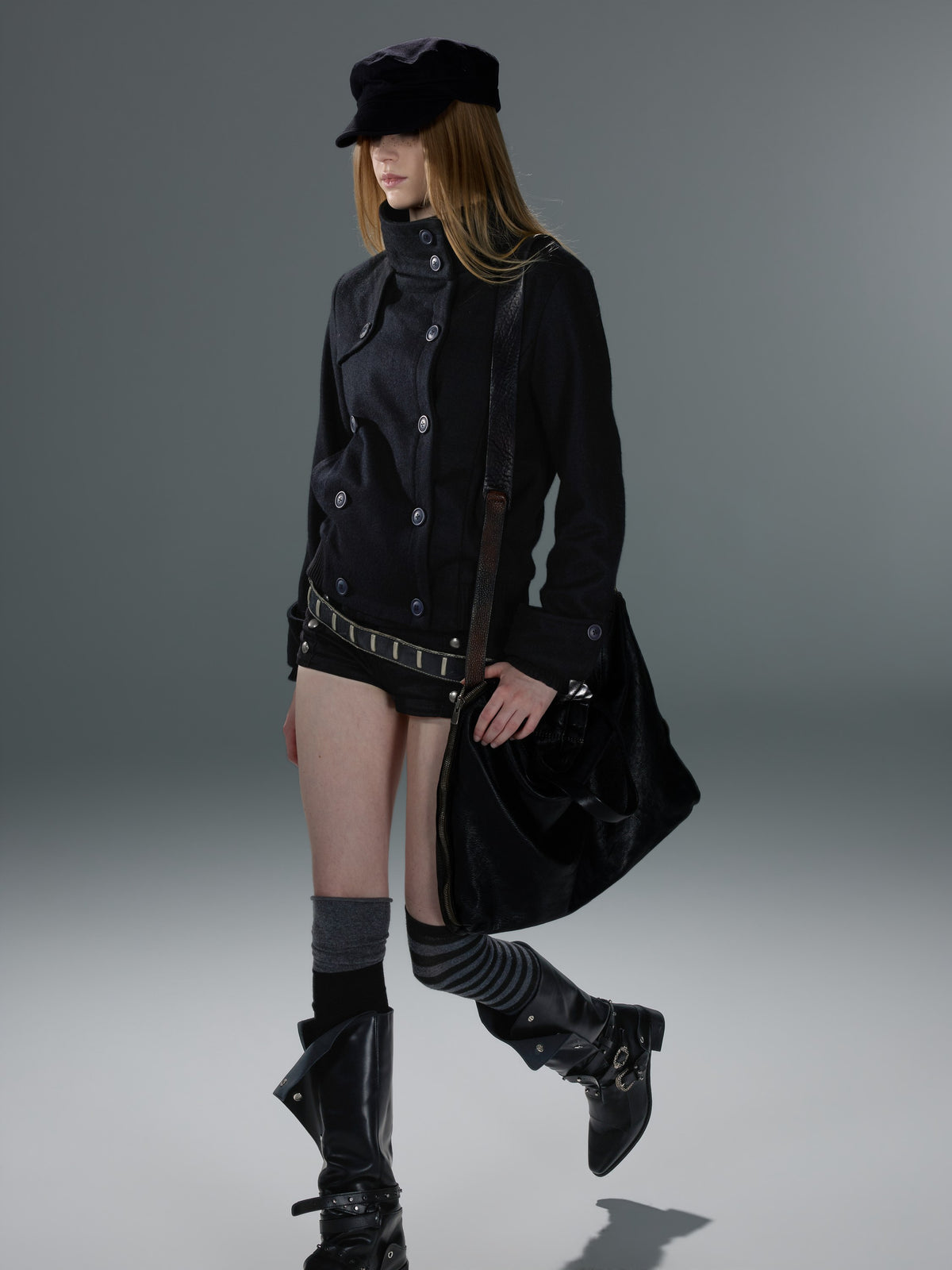 Double-Breasted Stand-Collar Jacket — image 1