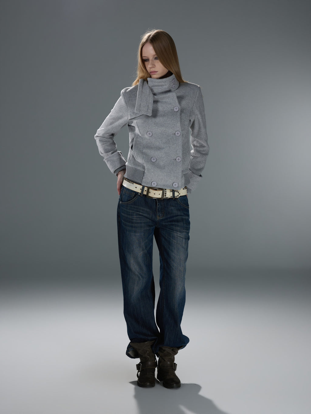 Double-Breasted Stand-Collar Jacket — image 10