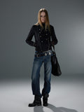 Washed Slub Straight-Leg Jeans — image 1
