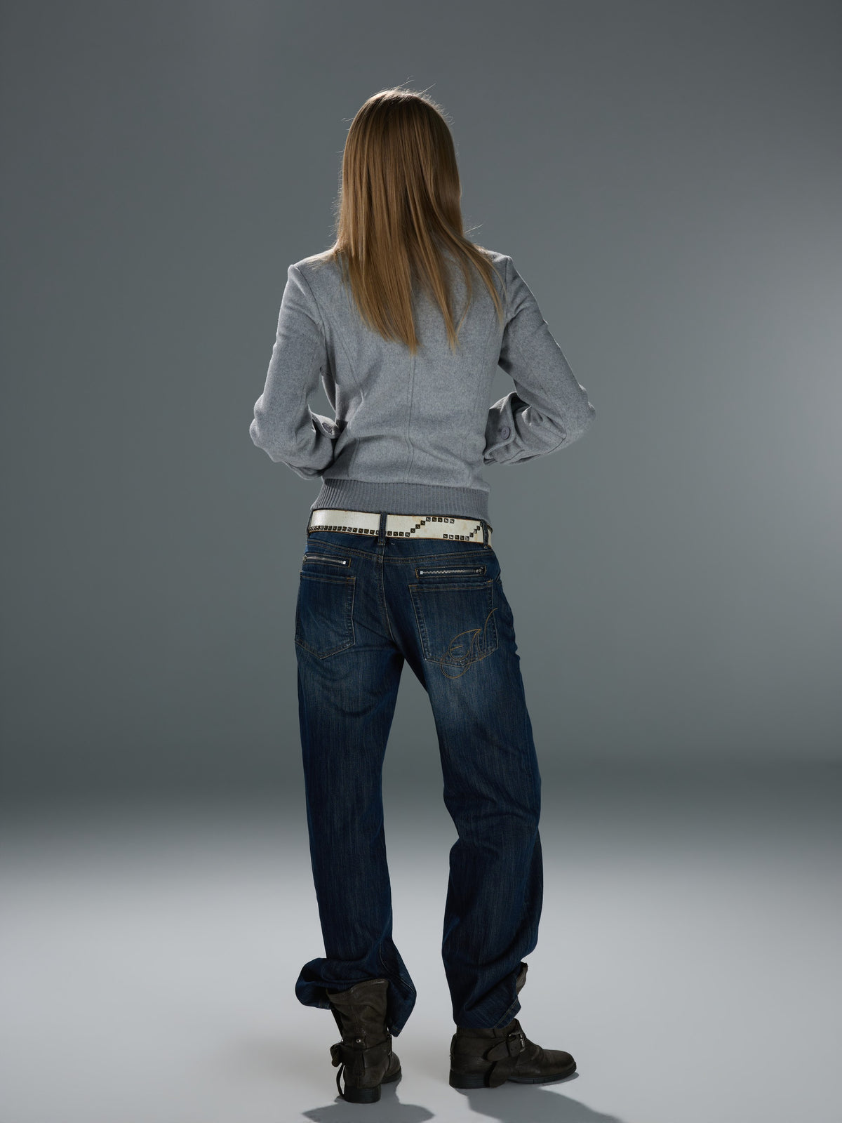 Washed Slub Straight-Leg Jeans — image 8