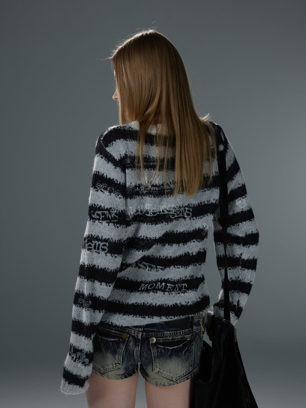 Jacquard Stripe Flocked-Effect Sweater — image 9